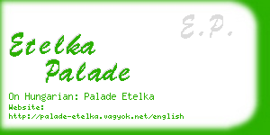 etelka palade business card